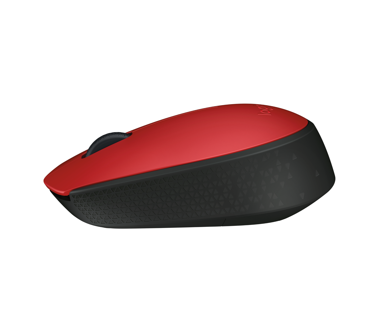 Logitech M171 - Rato - sem fios - 2.4 GHz - receptor sem fio USB - preto, vermelho