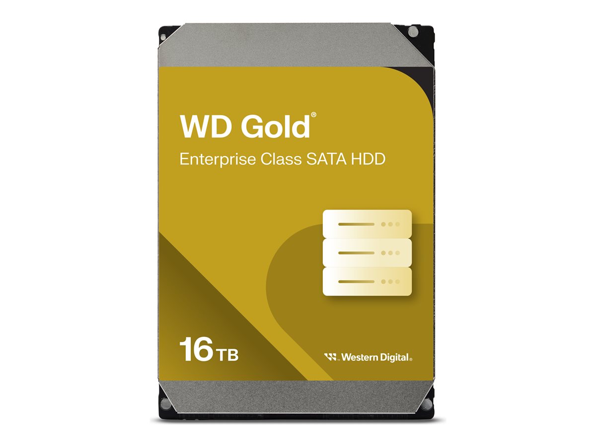 WD Gold WD161KRYZ - Disco rígido - 16 TB - interna - 3.5" - SATA 6Gb/s - 7200 rpm - buffer: 512 MB