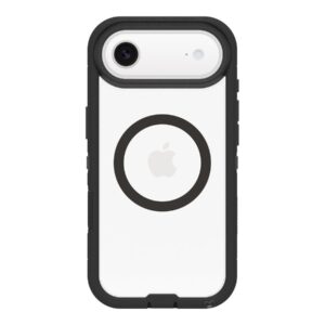 OtterBox Defender Series Pro XT - Tampa posterior para telemóvel - resistente - compatibilidade MagSafe - camada de policarbonato, elastómero termoplástico (TPE) - lado escuro (transparente / preto) - para Apple iPhone Air