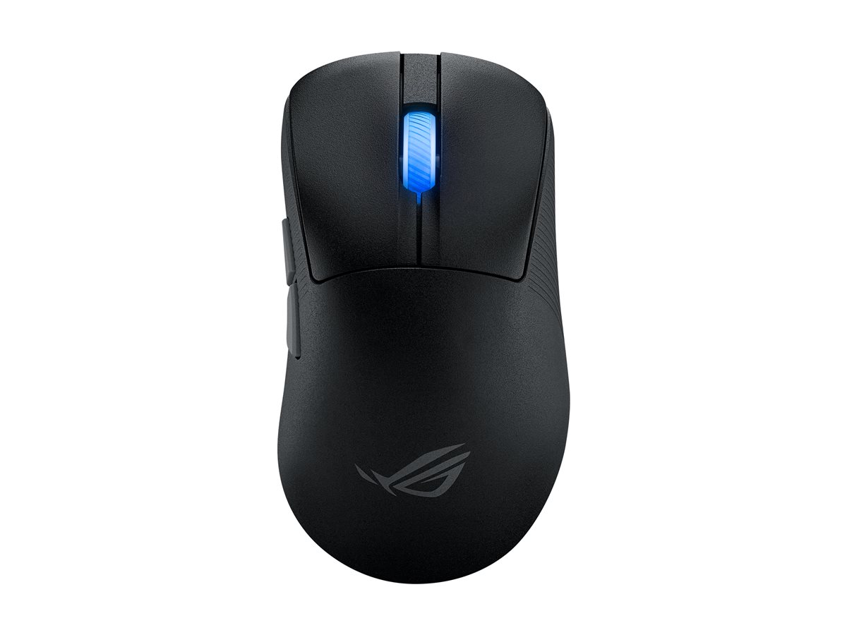 ASUS ROG Keris II Ace - Rato - para direita - óptico - 7 botões - com cabo, sem fios - USB, Bluetooth 5.1, 2.4 GHz - recetor sem fios USB ROG Omni - preto