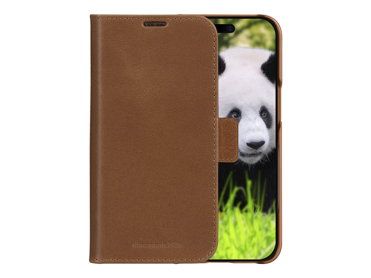 dbramante1928 Lynge - Capa flip cover para telemóvel - compatibilidade MagSafe - couro com granulação plena - canela - para Apple iPhone 16e