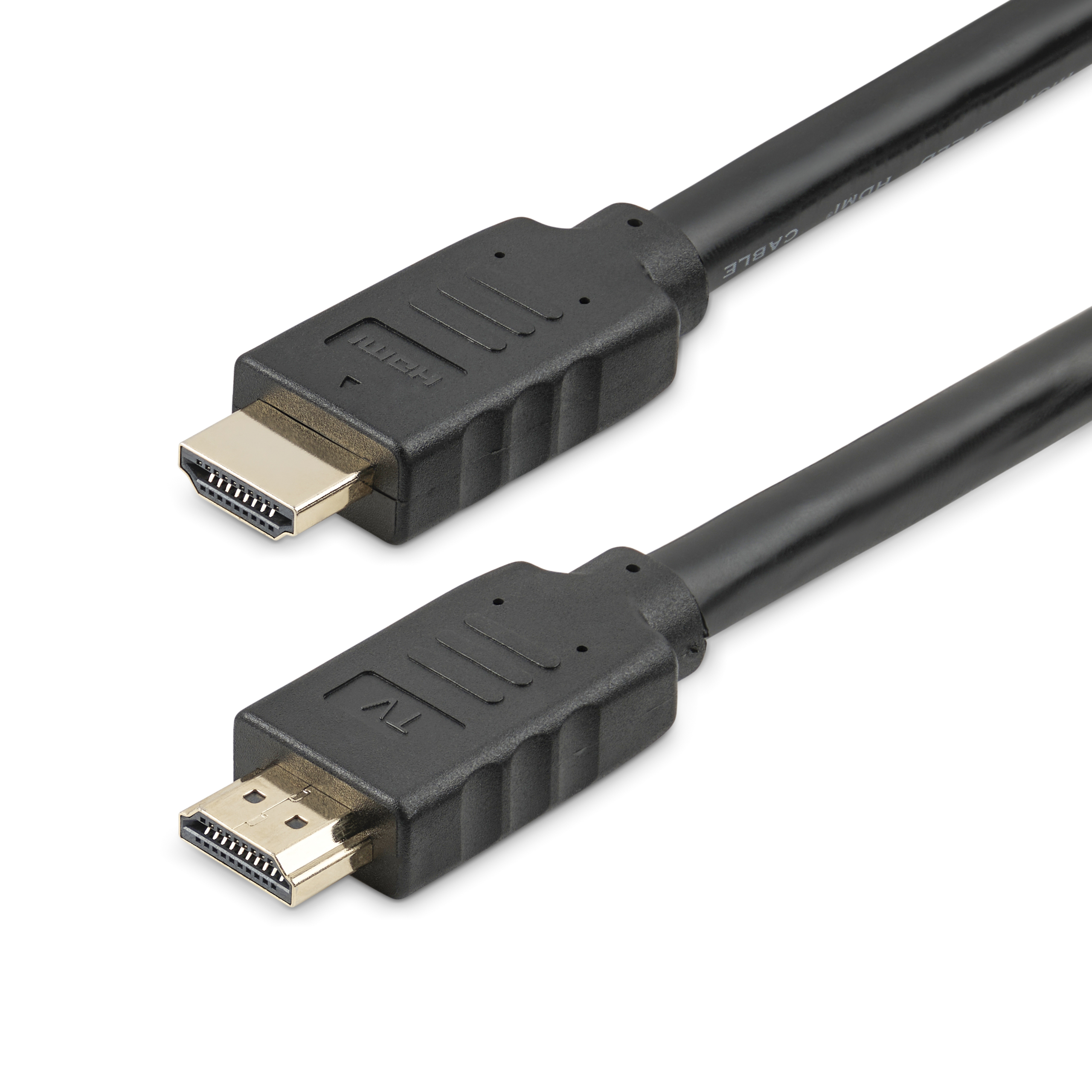 StarTech.com 15m(50ft) HDMI 2.0 Cable, 4K 60Hz Active HDMI Cable, CL2 Rated for In Wall Installation, Long Durable High Speed Ultra-HD HDMI Cable, HDR 10, 18Gbps, Male to Male Cord, Black - Al-Mylar EMI Shielding (HD2MM15MA) - Cabo HDMI - HDMI macho