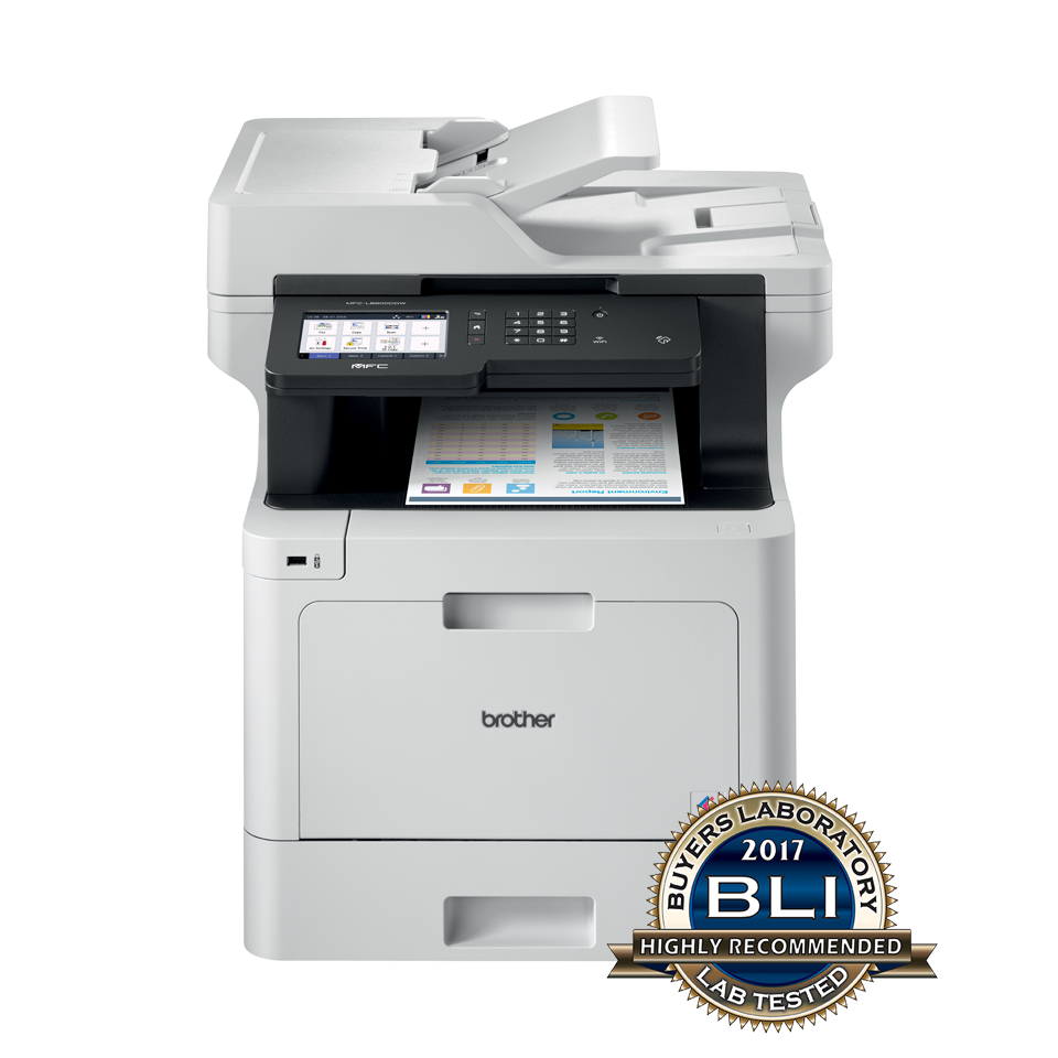 Brother MFC-L8900CDW - Impressora multi-funções - a cores - laser - 215.9 x 355.6 mm (original) - A4/Legal (media) - até 31 ppm (cópia) - até 31 ppm (impressão) - 300 folhas - 33.6 Kbps - USB 2.0, Gigabit LAN, Wi-Fi(n), host USB, NFC - Image 5
