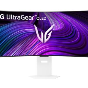 LG UltraGear 39GX90SA-W - Monitor OLED - gaming - curvo - 39" - 3440 x 1440 UWQHD @ 240 Hz - 1300 cd/m² - 1500000:1 - DisplayHDR 400 True Black - 0.03 ms - 2xHDMI, DisplayPort, USB-C - altifalantes - branco