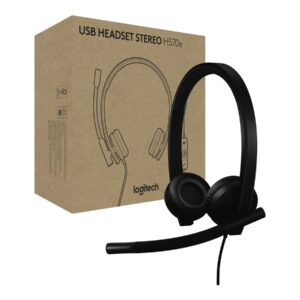 Logitech H570e - Auscultadores - no ouvido - com cabo - USB-A - Certificado para Microsoft Teams