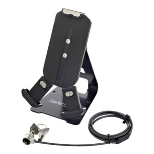 StarTech.com Secure Tablet Stand w/ K-Slot Cable Lock, Locking Tablet Holder for 7.9-13 inch Tablets, Universal Adjustable Tablet Mount for Desk/Surface, Lockable Anti-Theft Security Mount - Tablet Security Mount (SECTBLTDT) - Apoio de notebook / tab