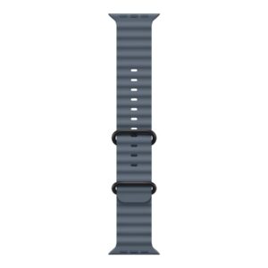 Apple - Fita para relógio inteligente - 49 mm, acabamento em titânio preto - 130-200mm - azul âncora - para Watch Hermès Series 9, SE 3, Series 10, Series 11, Series 8, Series 9, Ultra 2, Ultra 3