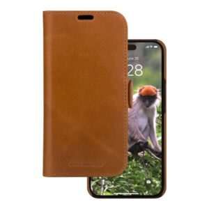 dbramante1928 Lynge - Capa flip cover para telemóvel - couro com granulação plena - canela - para Apple iPhone 13, 14, 15, 16e