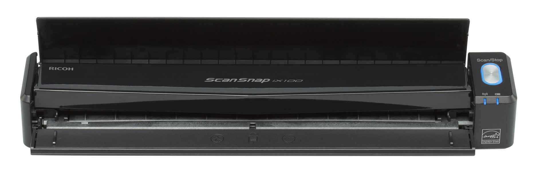Ricoh ScanSnap iX100 - Scanner para folhas de papel - Sensor de Imagem de Contacto (SIC) - 216 x 863 mm - 600 ppp x 600 ppp - USB 2.0, Wi-Fi