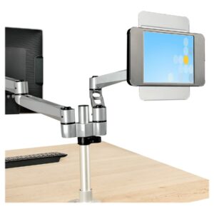 StarTech.com Secure Tablet Stand, Anti Theft Universal Tablet Holder for Tablets up to 10.5", Lockable Tablet Stand for Desk/ K-Slot Compatible, VESA Mount, Wall Mount Tablet Enclosure - Security POS Tablet Stand (SECTBLTPOS2) plataforma - para tablet - preto