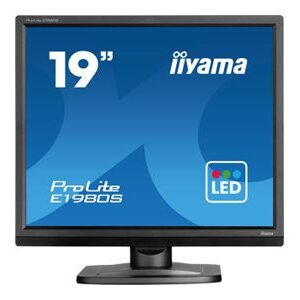 iiyama ProLite E1980S-B1 - Monitor LED - 19" - 1280 x 1024 @ 75 Hz - TN - 250 cd/m² - 1000:1 - 3 ms - HDMI, DisplayPort - altifalantes - preto opaco