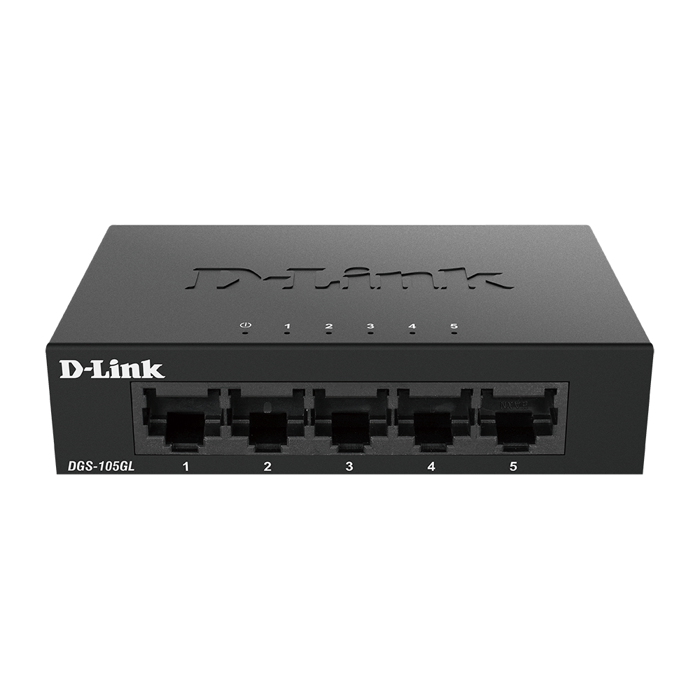 D-Link DGS 105GL - Interruptor - sem gestão - 5 x 10/100/1000 - desktop
