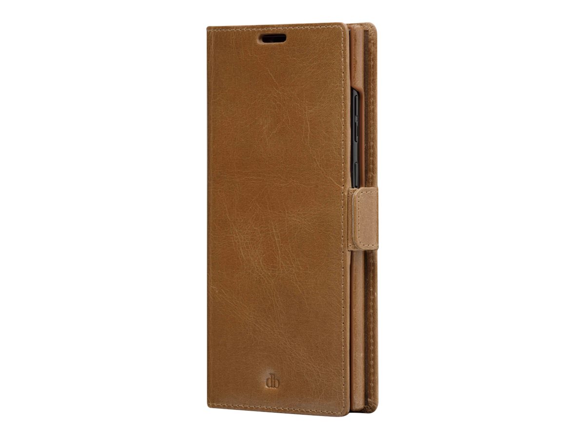 dbramante1928 Lynge - Capa flip cover para telemóvel - couro com granulação plena - canela - para Samsung Galaxy S22 Ultra