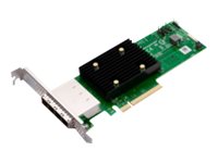 Broadcom HBA 9500-16e Tri-Mode - Controlador de memória - 16 Canal - SATA 6Gb/s / SAS 12Gb/s / PCIe 4.0 (NVMe) - PCIe 4.0 x8