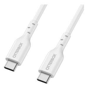 OtterBox - Cabo USB - USB-C (M) para USB-C (M) - USB 2.0 - 3 A - 2 m - branco
