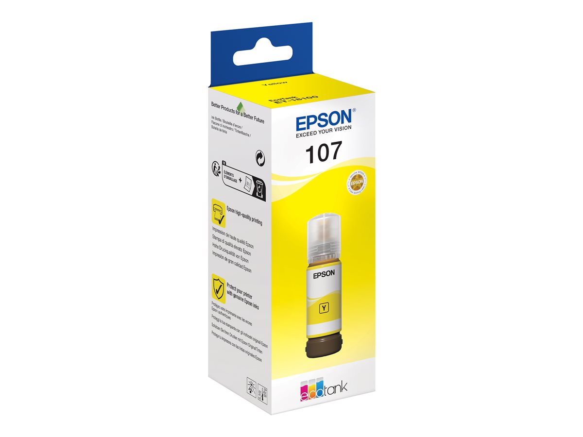 Epson EcoTank 107 - amarelo - original - recarga de tinta
