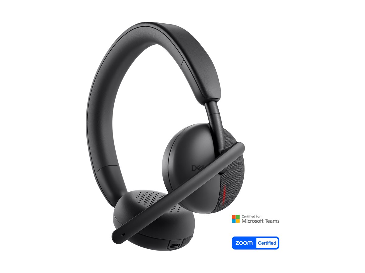 Dell Wireless Headset WL3024 - Auscultadores - no ouvido - bluetooth - sem fios - Certificado para Microsoft Teams, Certificação Zoom