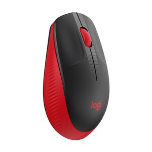 Logitech M190 - Rato - óptico - 3 botões - sem fios - receptor sem fio USB - vermelho