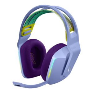 Logitech G G733 LIGHTSPEED Wireless RGB Gaming Headset - Auscultadores - tamanho completo - 2,4 GHz - sem fios - lilás