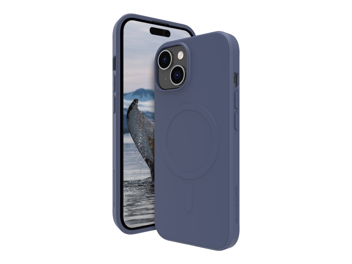 dbramante1928 Greenland Pro - Tampa posterior para telemóvel - compatibilidade MagSafe - plástico - azul pacífico - para Apple iPhone 13, 14, 15, 16e