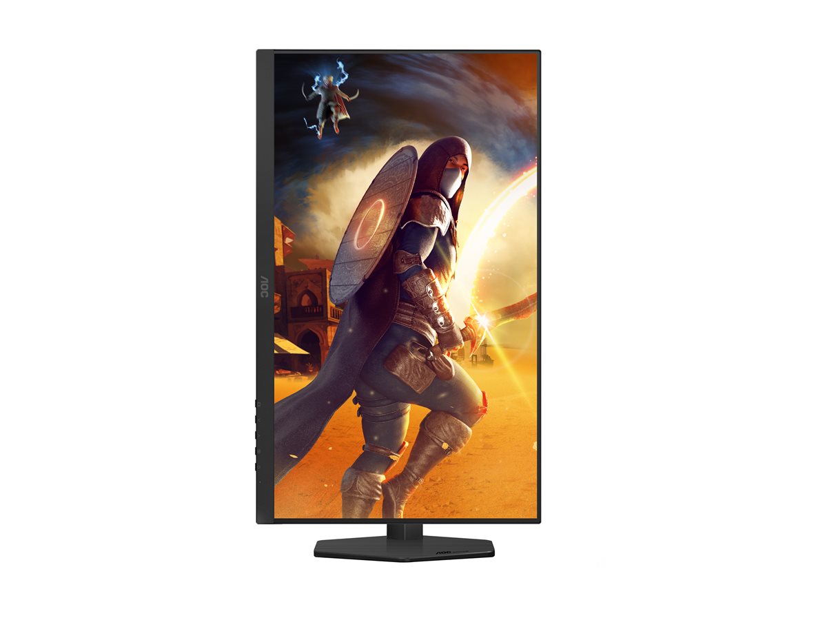 AOC Gaming Q27G4SRU - Monitor LED - gaming - 27" - 2560 x 1440 QHD @ 320 Hz - Fast IPS - 400 cd/m² - 1000:1 - DisplayHDR 400 - 0.3 ms - 2xHDMI, DisplayPort - preto, vermelho