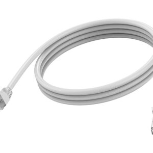 2 m CAT6 cable - RJ45 (m) to RJ45 (m) - stp shielded twisted pair - CAT 6a - 10 gbps - 24 awg - booted - white