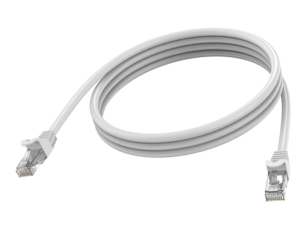 2 m CAT6 cable - RJ45 (m) to RJ45 (m) - stp shielded twisted pair - CAT 6a - 10 gbps - 24 awg - booted - white