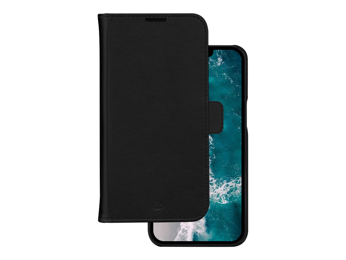 dbramante1928 Stockholm - Capa flip cover para telemóvel - poliuretano (PU), plástico - preto - para Apple iPhone 14 Pro Max