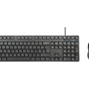 Targus - Conjunto de teclado e rato - combo - full size - antimicrobiana - USB - QWERTY - Reino Unido - preto