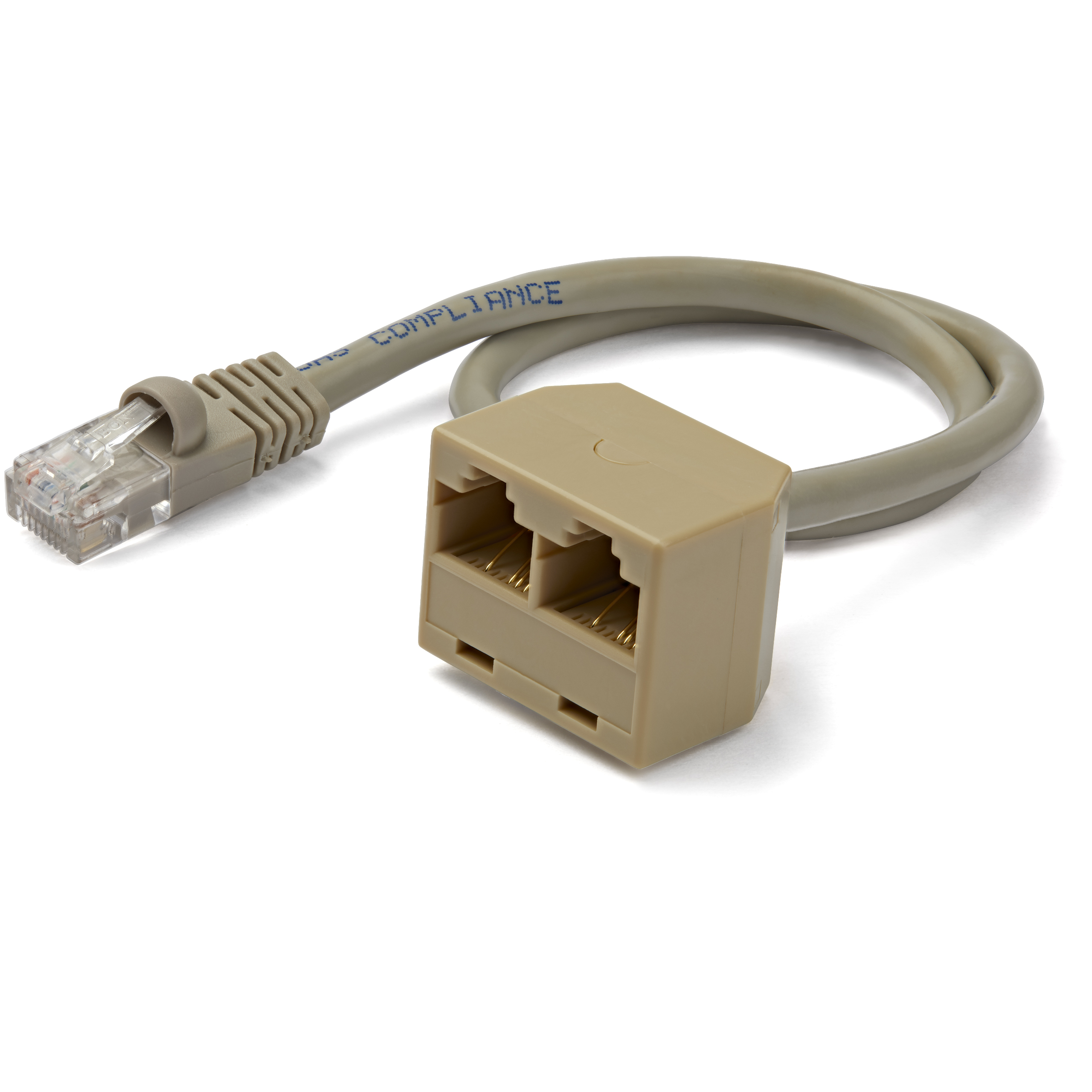 StarTech.com 2-to-1 RJ45 10/100 Mbps Splitter/Combiner - One adapter required at each end of the connection - Divisor de rede - RJ-45 (M) para RJ-45 (F)
