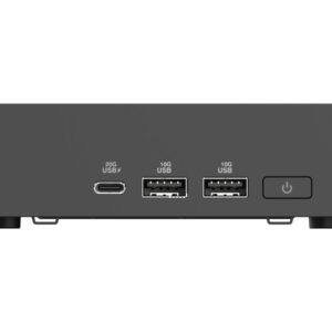 ASUS NUC 15 Pro Slim Kit RNUC15CRKC500000 - Barebone - mini PC 1 x Core 5 210H / até 4.8 GHz - vPro - RAM 0 GB - Intel Graphics - IEEE 802.11ax (Wi-Fi 6), IEEE 802.11be (Wi-Fi 7), Bluetooth 5.4, Gigabit Ethernet, 2.5 Gigabit Ethernet - preto