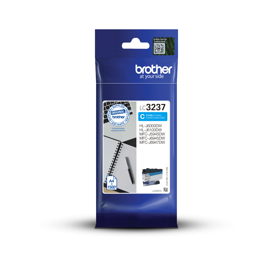 Brother LC3237C - Azul cyan - original - tinteiro - para Brother HL-J6000DW, HL-J6100DW, MFC-J6947DW