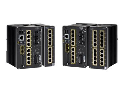Cisco Catalyst IE3400 Rugged Series - Network Essentials - interruptor - Administrado - 8 x 10/100/1000 + 2 x Gigabit SFP - montável em trilho DIN - DC power