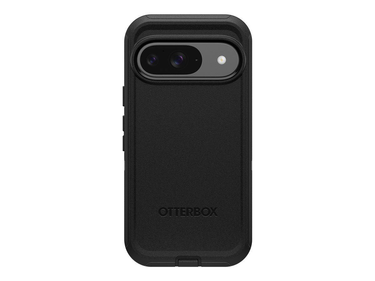 OtterBox Defender Series - Estojo de protecção para telemóvel - resistente - policarbonato, elastómero termoplástico (TPE) - preto - para Google Pixel 9, 9 Pro