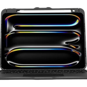 Targus Versavu - Teclado e pasta de folio - retroiluminação - sem fios - Bluetooth 5.0 - QWERTY - Espanhol - preto