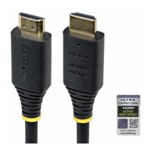 StarTech.com - Ultra High Speed - cabo HDMI - HDMI macho para HDMI macho - 1 m - blindado - preto - passivo, suporte 4K120Hz, suporte 8K60Hz (7680 x 4320)