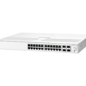 HPE Networking Instant On 1930 24G 4SFP/SFP+ Switch - Interruptor - L3 - Administrado - 24 x 10/100/1000 + 4 x 1 Gigabit / 10 Gigabit SFP+ - montável em trilho
