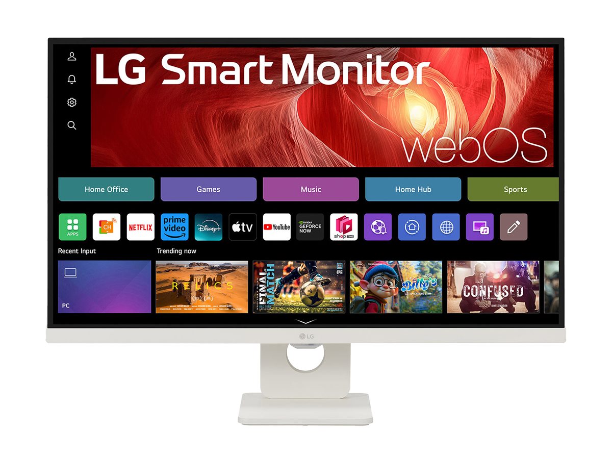 LG 27U731SA-W - Monitor LED - Smart - 27" - 3840 x 2160 4K UHD (2160p) @ 60 Hz - IPS - 350 cd/m² - 1000:1 - HDR10 - 5 ms - 2xHDMI, USB-C - altifalantes