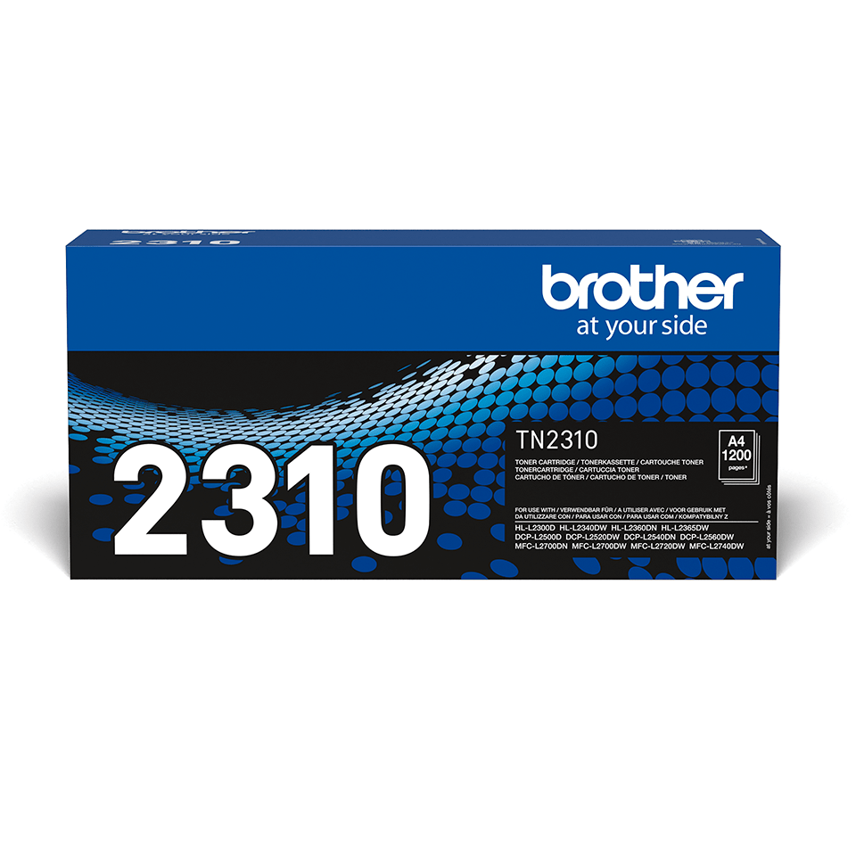 Brother TN2310 - Preto - original - cartucho de toner - para Brother DCP-L2500D, DCP-L2540DN, DCP-L2560DW, HL-L2360DN, HL-L2365DW, MFC-L2700DN