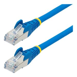 StarTech.com 2m CAT6a Ethernet Cable - Blue - Low Smoke Zero Halogen (LSZH) - 10GbE 500MHz 100W PoE++ Snagless RJ-45 w/Strain Reliefs S/FTP Network Patch Cord - cabo patch - 2 m - azul