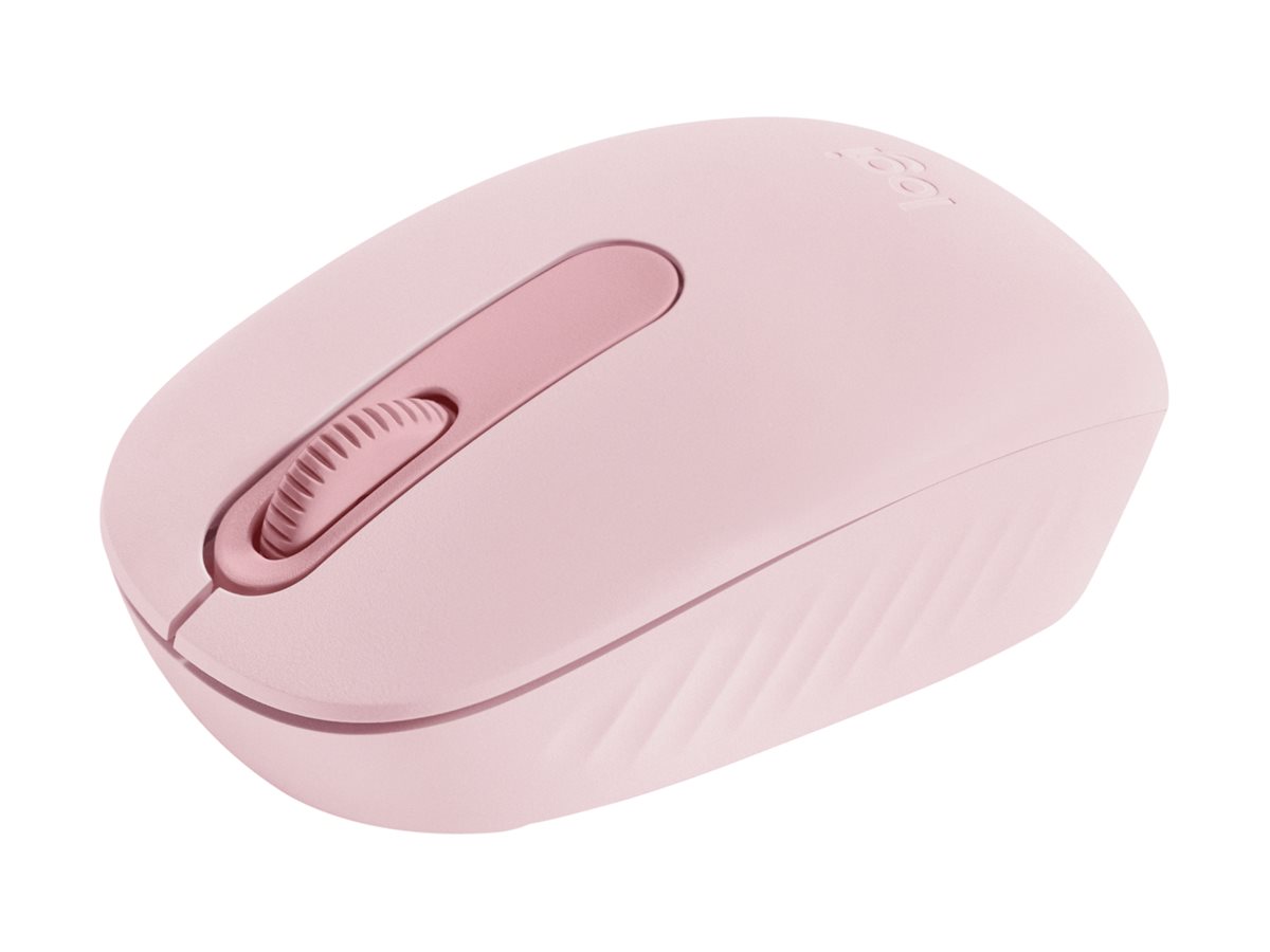 Logitech M196 - Rato - destros e canhotos - óptico - 3 botões - sem fios - Bluetooth - rosa
