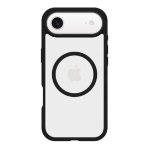 OtterBox React Series - Tampa posterior para telemóvel - compatibilidade MagSafe - plástico - cristal negro (transparente/preto) - para Apple iPhone Air