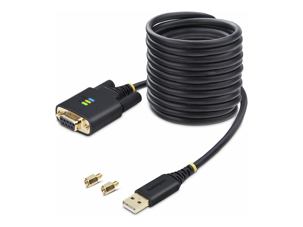 StarTech.com 10ft (3m) USB to Null Modem Serial Adapter Cable, Interchangeable D - Image 2