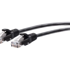 C2G 10ft (3m) Cat6a Snagless Unshielded (UTP) Slim Ethernet Network Patch Cable - Black - Cabo patch - RJ-45 (M) para RJ-45 (M) - 3 m - 4.8 mm - PTNB - CAT 6a - moldado, sem nós - preto