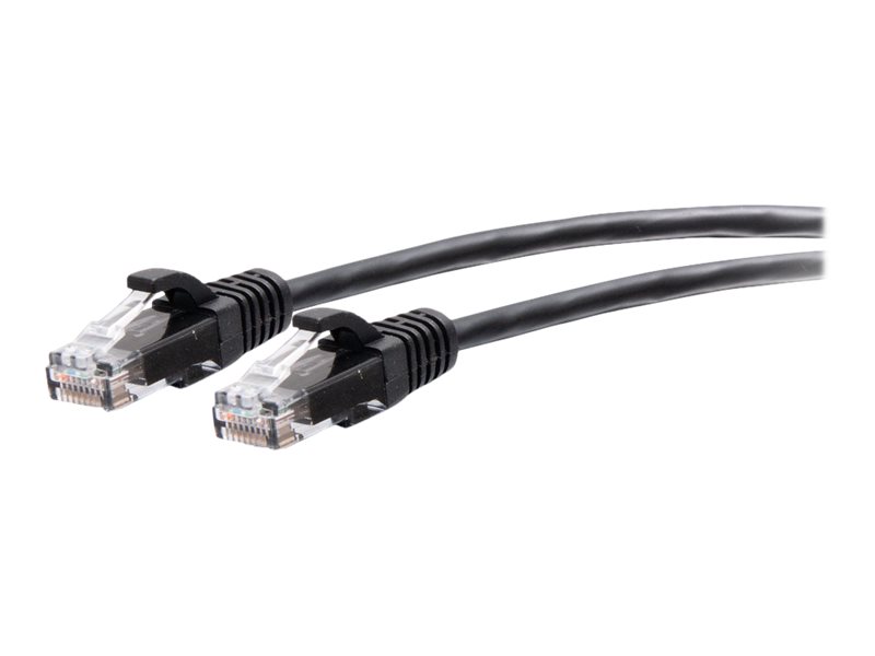 C2G 10ft (3m) Cat6a Snagless Unshielded (UTP) Slim Ethernet Network Patch Cable - Black - Cabo patch - RJ-45 (M) para RJ-45 (M) - 3 m - 4.8 mm - PTNB - CAT 6a - moldado, sem nós - preto