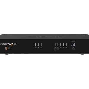 SonicWall TZ80 - TotalSecure Advanced Edition - dispositivo de segurança - com 3 anos de Pacote de Serviço de Proteção Avançada - 5 portas - 1GbE - secretária
