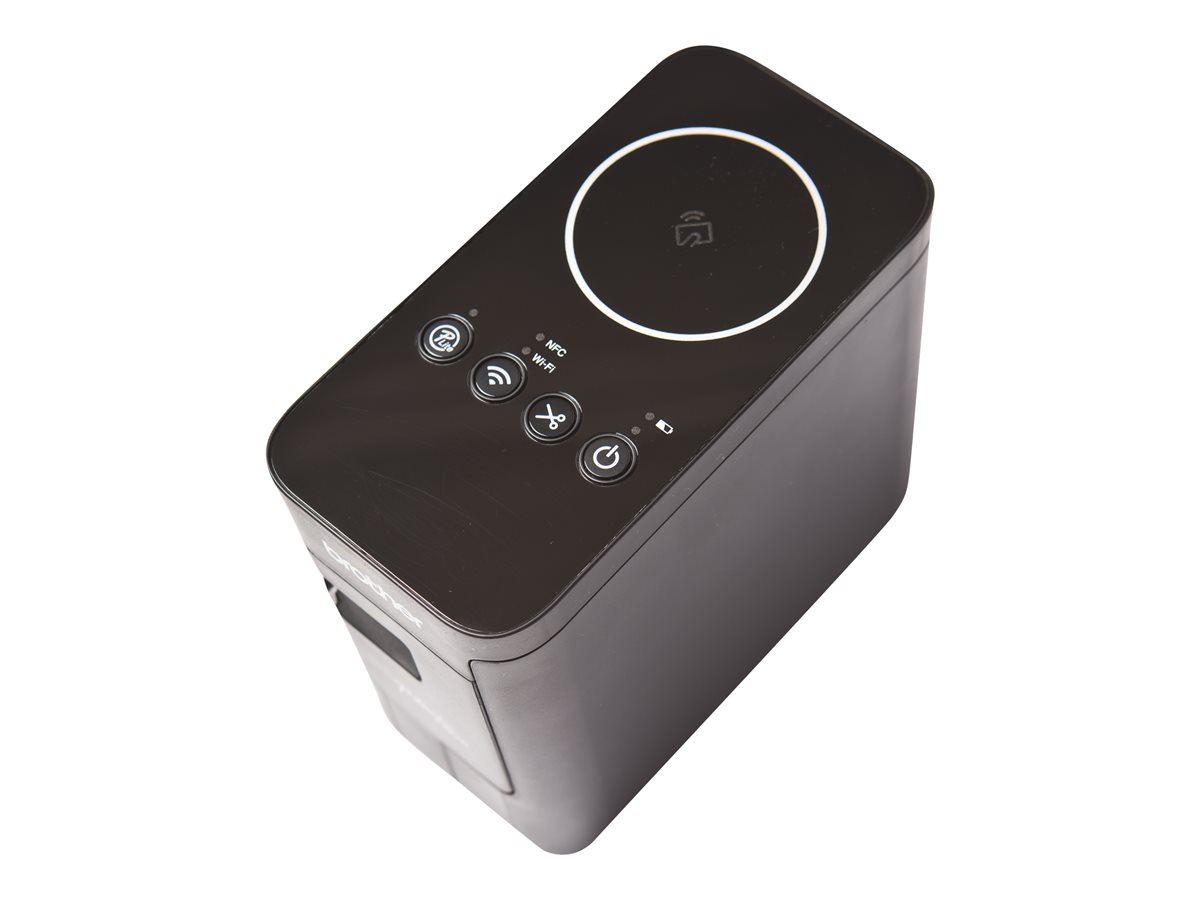 Brother P-Touch PT-P750W - Impressora de etiquetas - tranferência térmica - Rolo (2,4 cm) - 180 x 360 dpi - até 30 mm/ s - USB 2.0, Wi-Fi(n), NFC - cortador