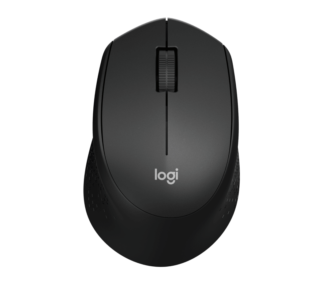 Logitech M330 SILENT PLUS - Rato - 3 botões - sem fios - 2.4 GHz - receptor sem fio USB - preto