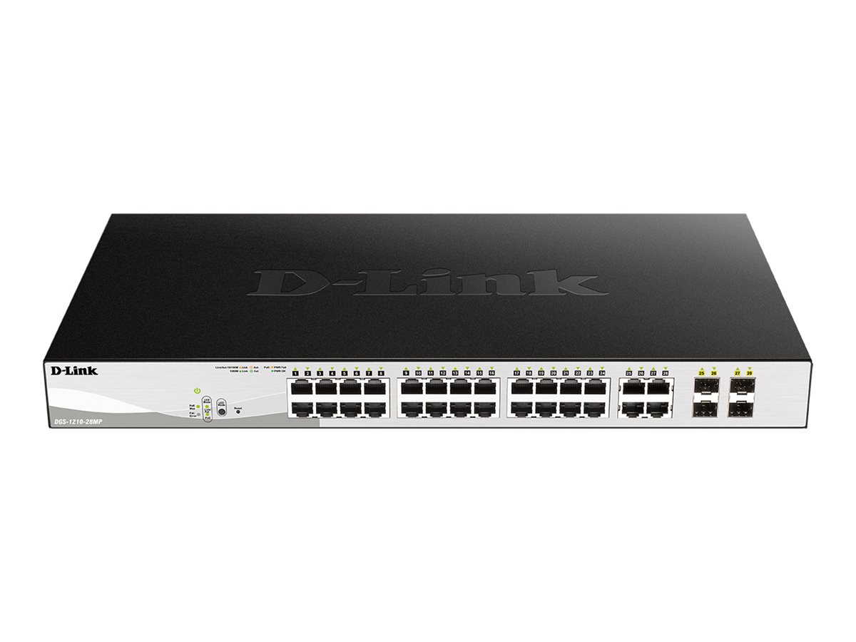 D-Link DGS 1210-28MP - interruptor - 28 portas - inteligente - montável em trilho