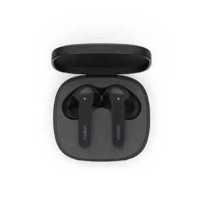 Belkin SoundForm Flow - Auscultadores sem fios com microfonoe - intra-auricular - bluetooth - cancelamento de ruído activo - preto